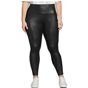 Time and Tru Faux Leather‎ Leggings Black Size XXL 20 NWT High Rise Skinny